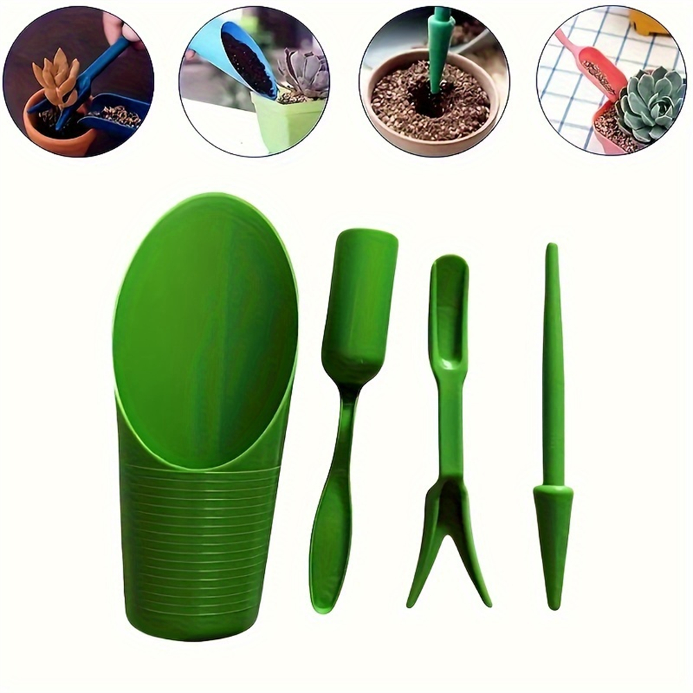 Gardening Tools Bundle - 4-Piece Set of Succulent Gardening Tools,
