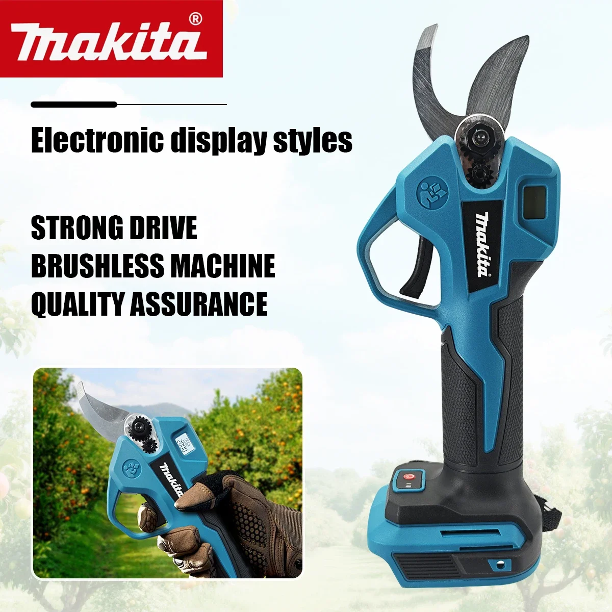 Essential Gardening Tools - Makita Brushless Electric Pruner 4 Gears