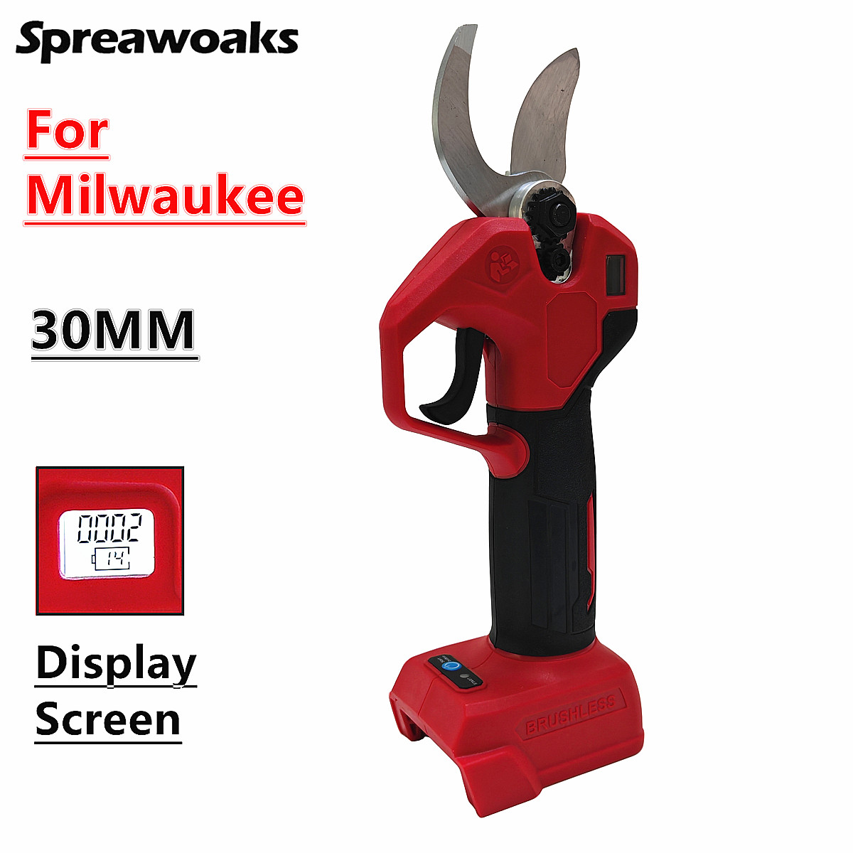 Essential Gardening Tools - Brushless Electric Pruning Shears Pruner With