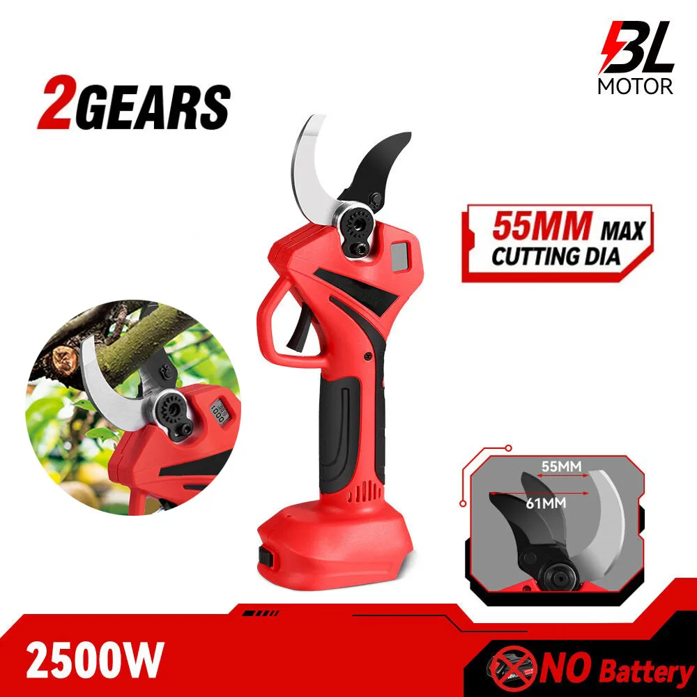 Essential Gardening Tools - 55mm Brushless Electric Scissors Cordless Pruning