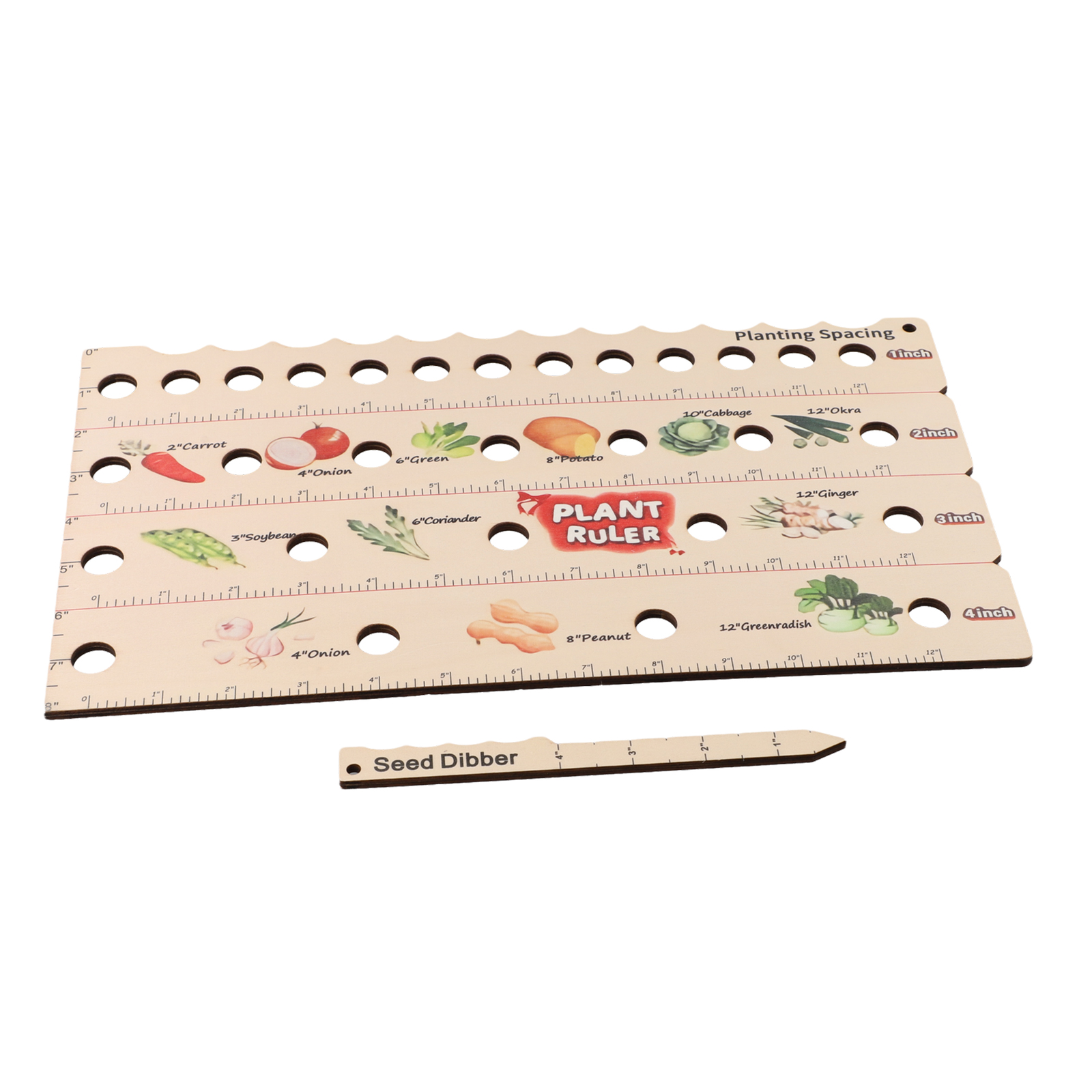 Spacing Measurement Vegetables - огляд і ціна Gardening Tools Wooden