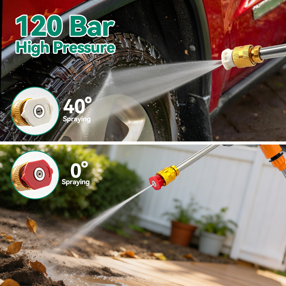 300W Car Washer Gun 120 Bar El - огляд і ціна Gardening Tools Battery Powered