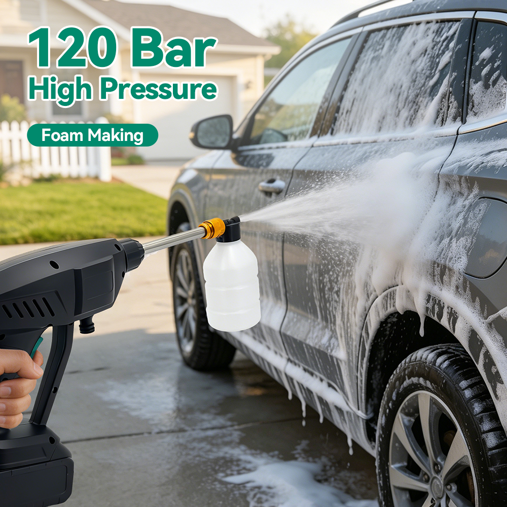 300W Car Washer Gun 120 Bar El - огляд і ціна Gardening Tools Battery Powered