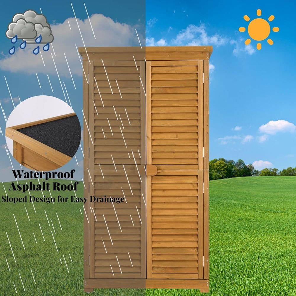 63in Natural Wooden Outdoor St - огляд і ціна Gardening Tools Wooden