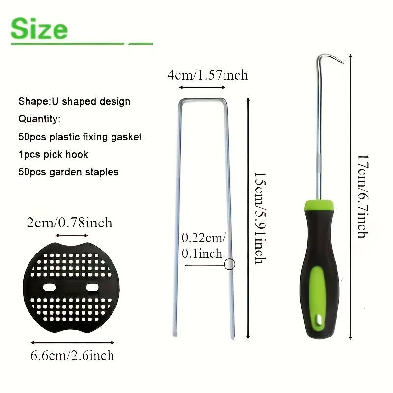 101pcs Garden Stakes Set - U-s - огляд і ціна Gardening Tools Bundle