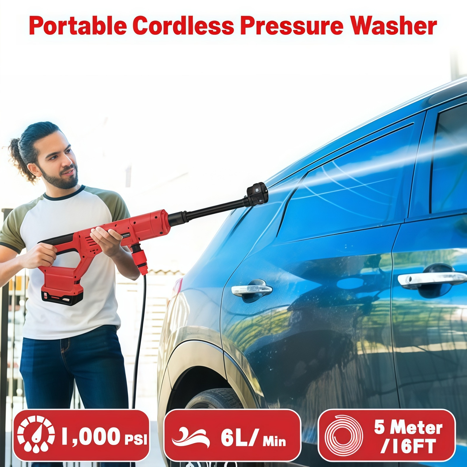 Cordless Pressure Washer for M - огляд і ціна Gardening Tools Battery Powered