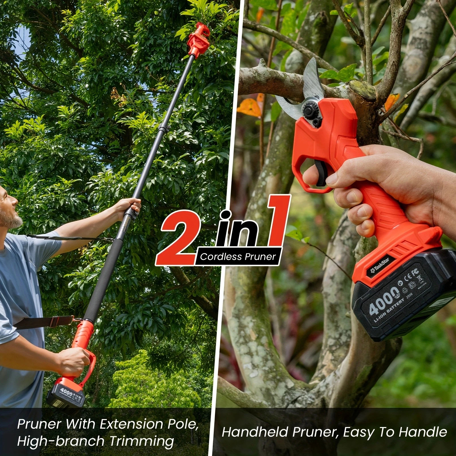TaskStar 2-in-1 Electric Pruni - огляд і ціна Gardening Tools Battery Powered