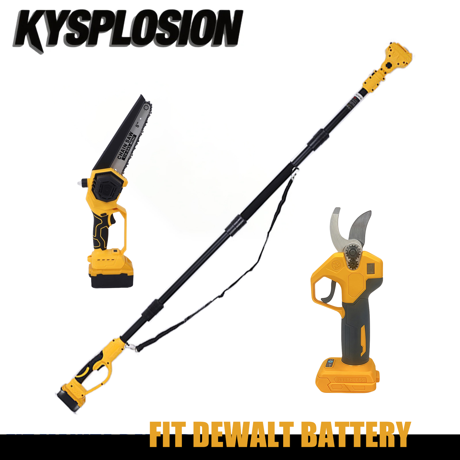 8Inch Brushless Telescoping Po - огляд і ціна Gardening Tools Battery Powered