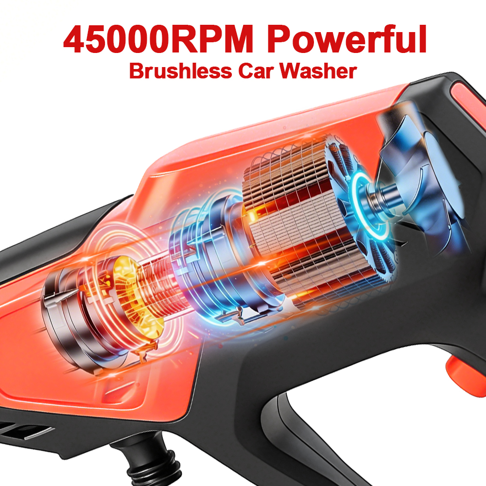 300Bar Car Washer High Pressur - огляд і ціна Gardening Tools Battery Powered
