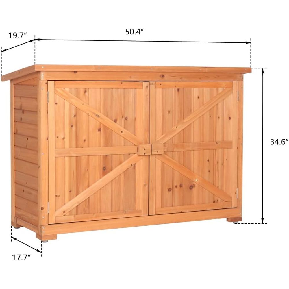 Extra Large Outdoor Wooden Sto - огляд і ціна Gardening Tools Wooden