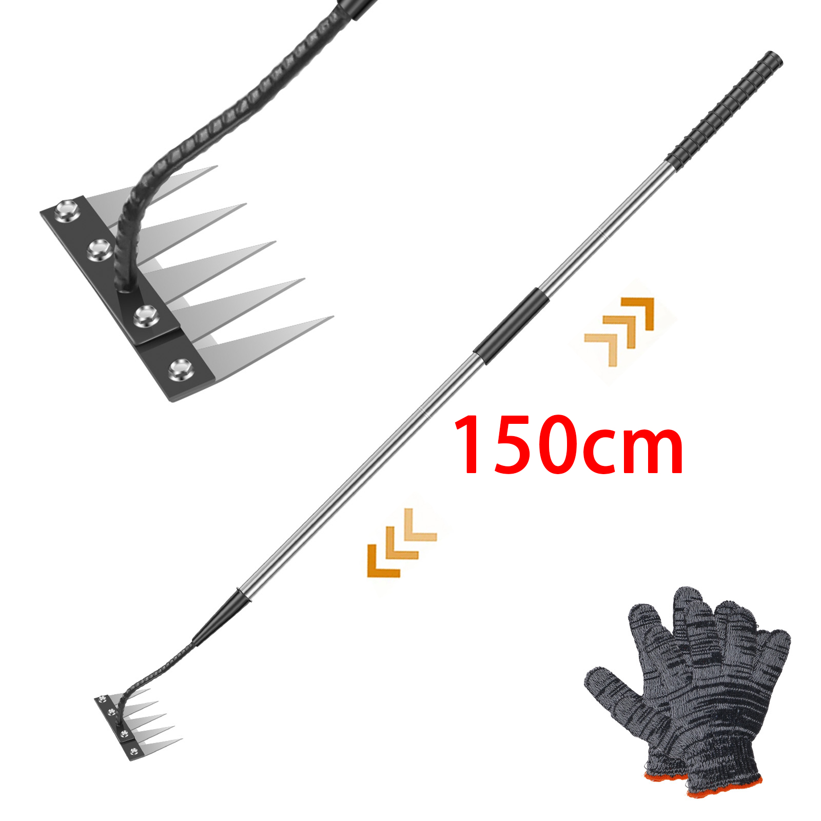 5 Teeth Stainless Steel Weedin - огляд і ціна Gardening Tools Gloves