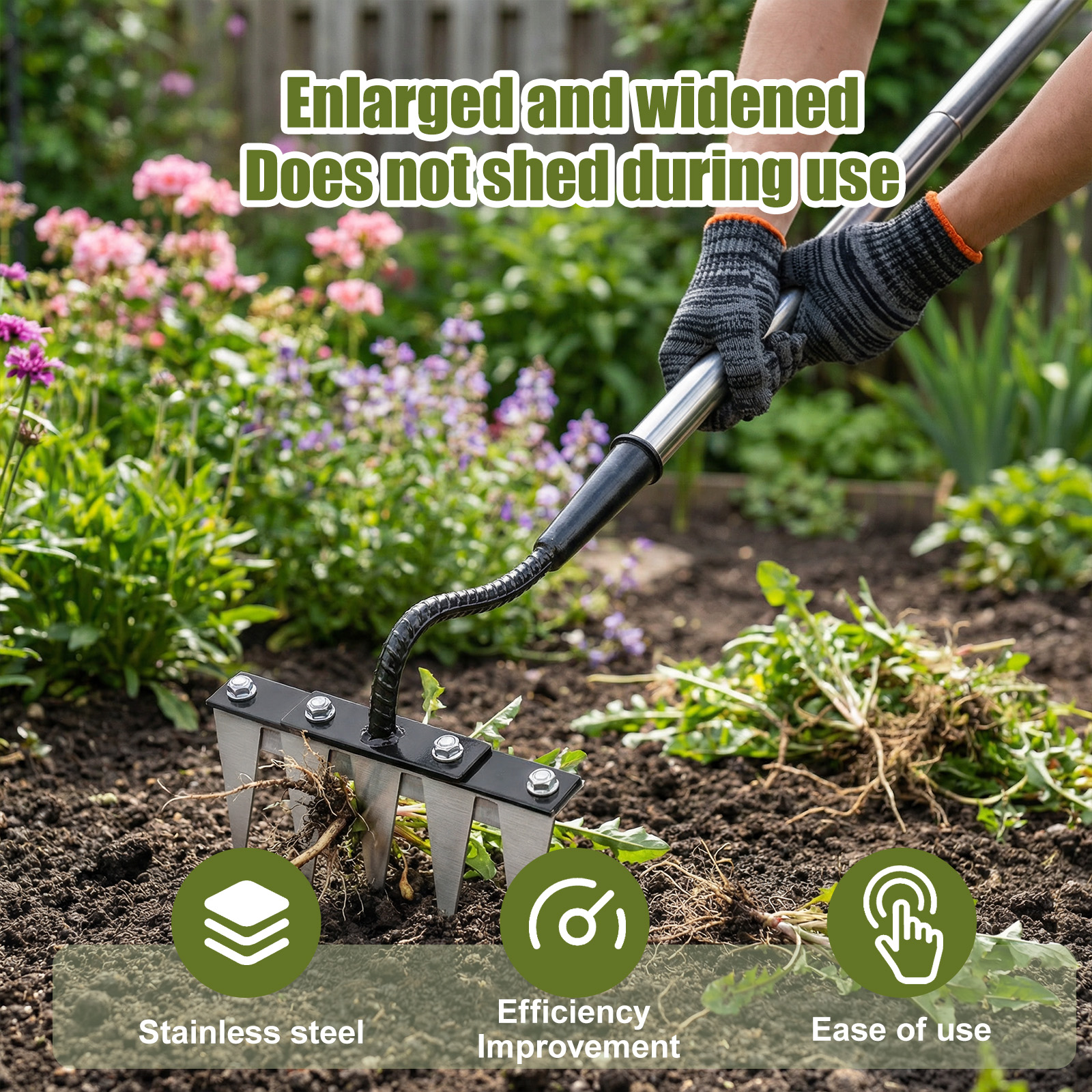 5 Teeth Stainless Steel Weedin - огляд і ціна Gardening Tools Gloves