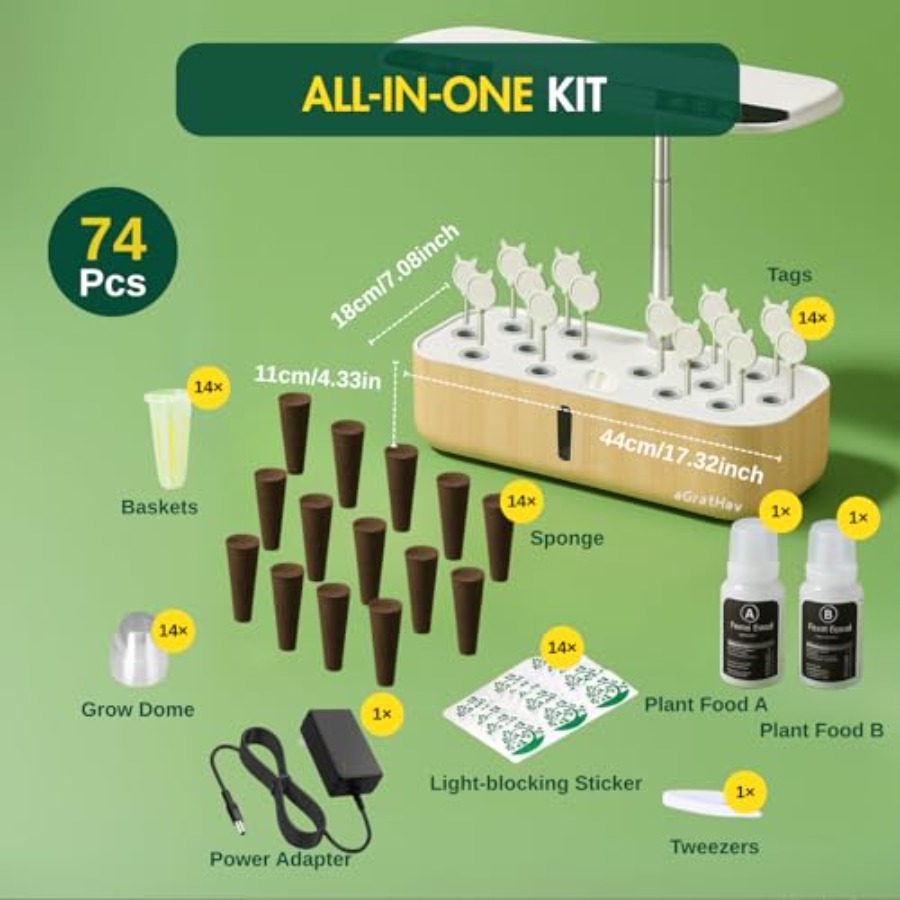 Hydroponics Growing System Kit - огляд і ціна Led Grow Light
